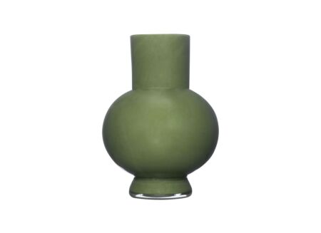Vaas Deborah H26cm - glas - donkergroen