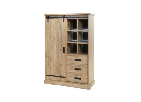 Barkast Piero 121cm - decor - scarlet oak