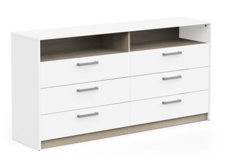 Commode Watson 163x41x103cm - decor - wit/kronberg eik