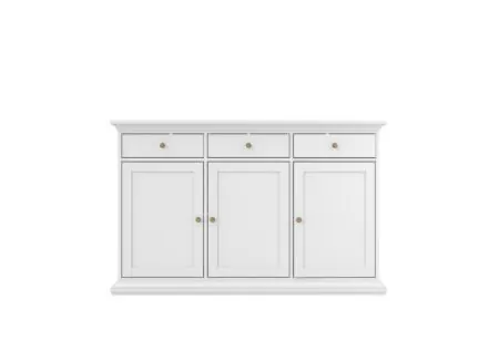 Dressoir Paris 144cm - vezelplaat - wit
