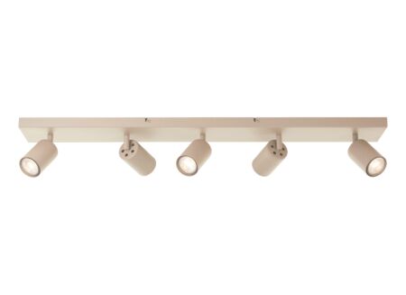 Opbouwspot Jello met 5 spots 5W GU10 champagne
