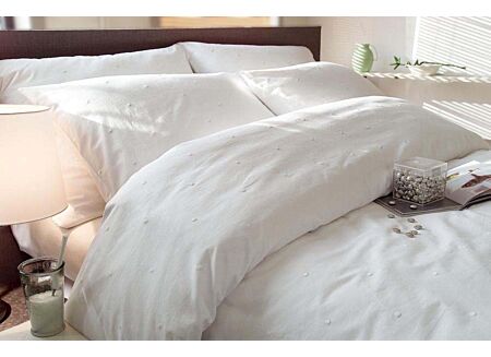 Dekbedovertrek 240x200/220cm - picot white