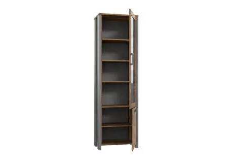 Vitrine Clif 62cm - décor - old wood/béton