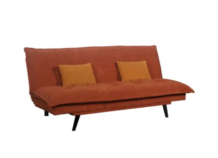 Zetelbed Nation 1 persoon stof oranje