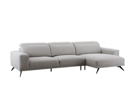 Hoeksalon Forest 340x163cm - stof - ecru