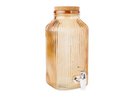 Drankdispenser Raya 3,35L - glas - oker