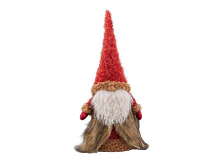 Kerstdecoratie Santa Nose 19,6x16x49cm - stof - multicolor