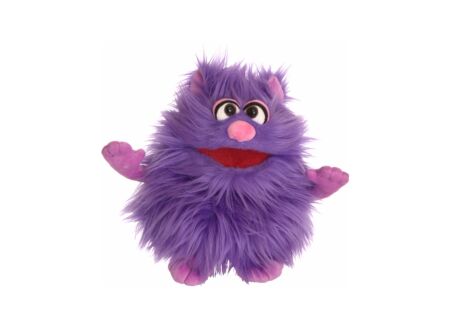 Handpop Monster to go Mops H27cm - polyester - paars