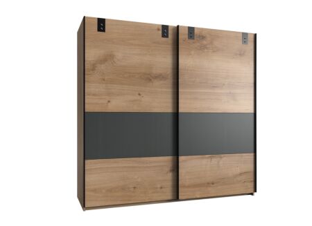 Schuifdeurkast Dublin 180cm - decor - grafiet