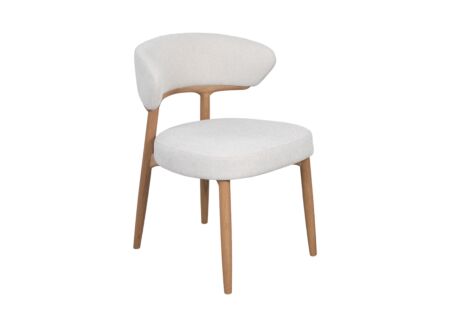 Stoel Vitti 77x59x60cm - eik massief - white oak