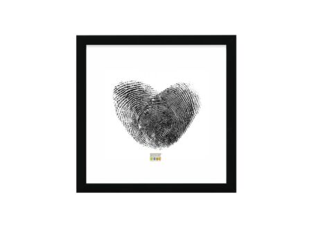 Fotokader S43AK2  10x10cm - hout & glas - zwart