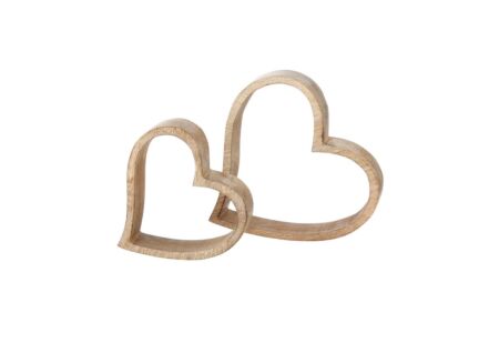 Deco Heart H14-19cm set van 2