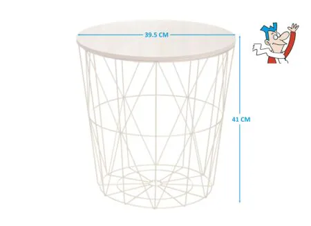 Dimensions - Table d'appoint Kumi Ø39,5cm