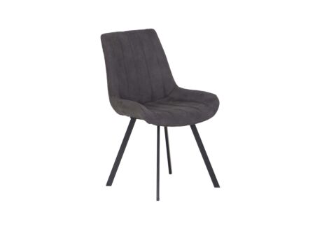 Stoel S150  53x65x85cm - microvezel - vintage grijs