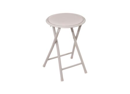 Krukje plooibaar Ø30xH45cm - metaal & PVC - beige