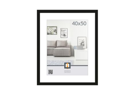 Fotokader Livorno 50x40cm - hout massief - zwart