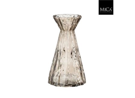 Vaas Lauren H28cm - glas - bruin