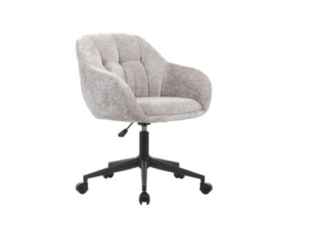 Bureaustoel Comfy grijs teddy