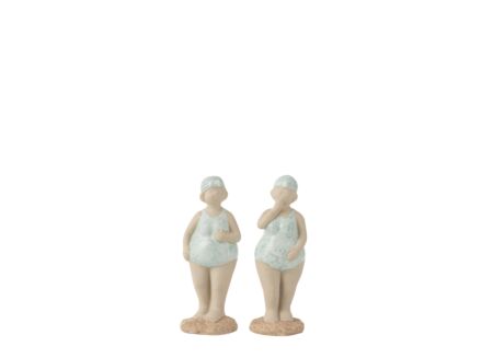 Beeldje Vrouw badpak staand H14cm