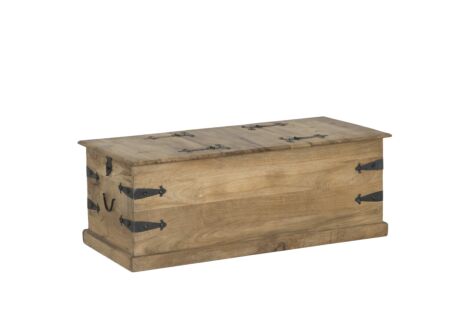 Salontafel Cyclops 118x53cm - hout massief - naturel