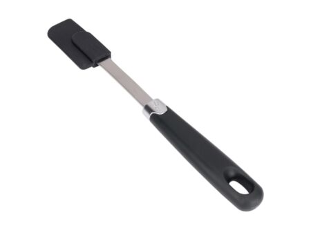 Spatel Delish 26,2cm - silicone - zwart