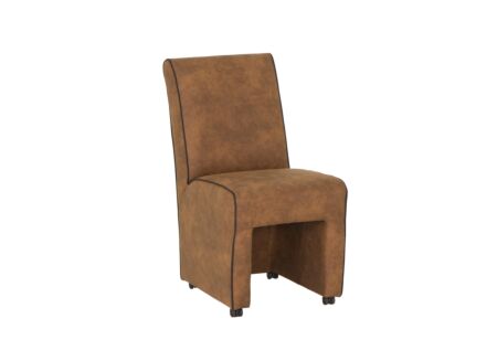 Stoel Cowboy 51x60x95cm - microvezel - cognac preston