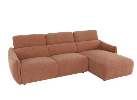 Hoeksalon Immanuel 287x166cm - linnen - oranje