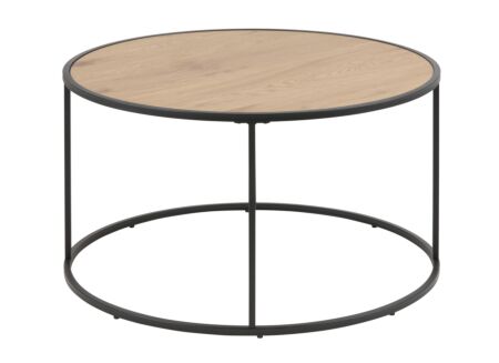 Salontafel rond bruin zwart