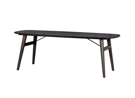 Tafel Aura 220x100cm - acacia massief - espresso