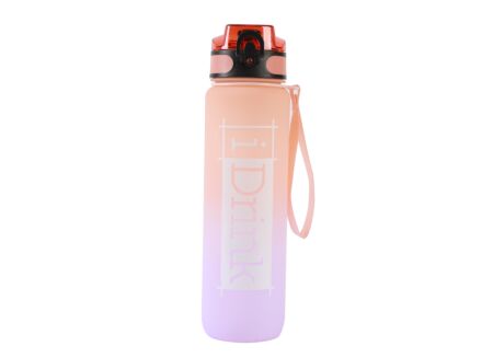 Drinkfles Tritan 100cl - kunststof - oranje & lila