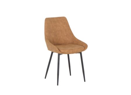 Kuipstoel Flagey 48x49x86cm - microvezel - lichtbruin