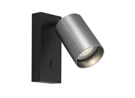 Wandlamp Geborsteld Staal GU10