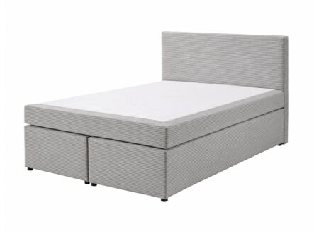 Boxspring BX890 140x200cm - corduroy - silver