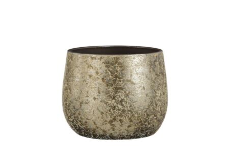 Bloempot Clemente H25,5cm - terracotta - champagne