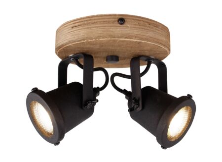 LED spot Inge met 2 spots 2x6W GU10