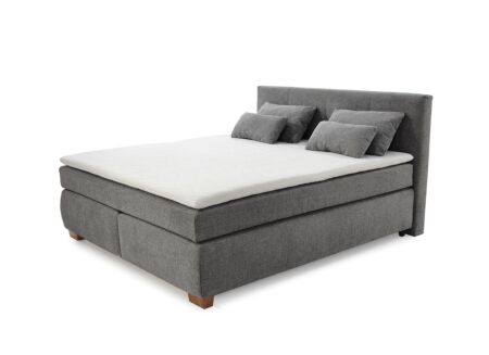 Boxspring Ulla 160x200cm - stof - middengrijs