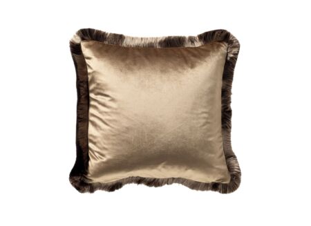 Kussen Jeanette 45x45cm - stof - bruin