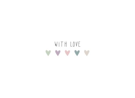Serviette Heart Infusion 33x33cm multicolor 20 stuks