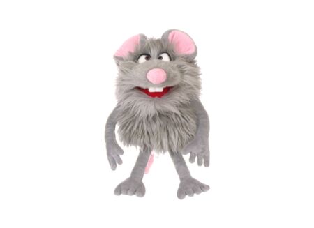Handpop Monster to go Tuddel H30cm - polyester - grijs