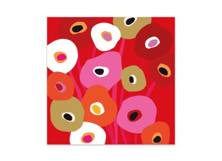 Serviette Super Bloom 33x33cm - papier - multicolor 20 stuks