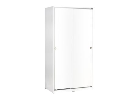 Schuifdeurkast Matamata 94cm - decor - wit