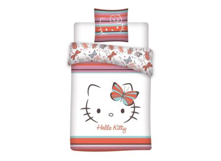 Dekbedovertrek Hello Kitty 140x200cm - polykatoen - multicolor