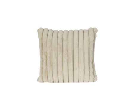 Kussen Gabriella 45x45cm - imitatie konijnenvacht - beige