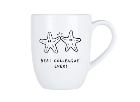 Mok Cosy Best colleague ever 53cl - porselein - wit