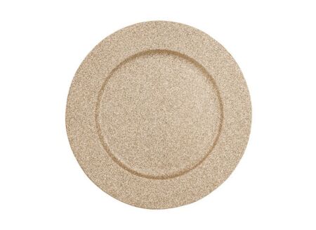 Presentatiebord Ø33cm - kunststof - goud