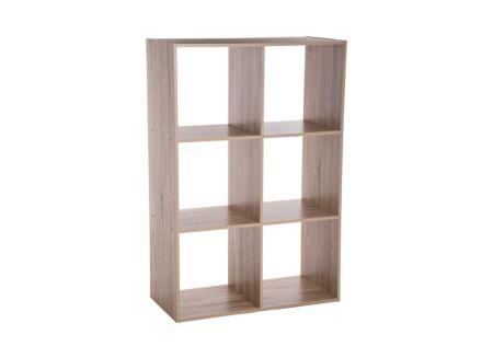 Wandrek 6 vakken 67,6x32x100,5cm naturel