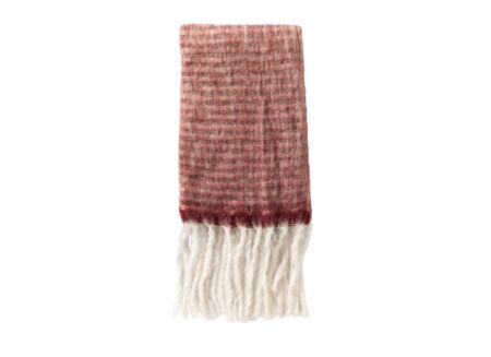 Plaid Phoebe 130x170cm - acryl & poly & wol - pomegranate