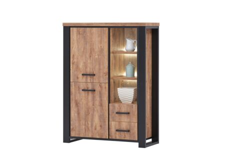 Barkast Estrella 120cm - decor - industrial oak