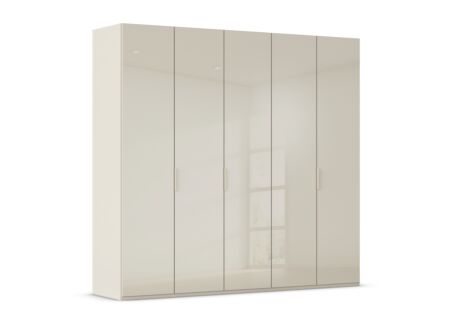 Schuifdeurkast 250cm - decor & glas - champagne