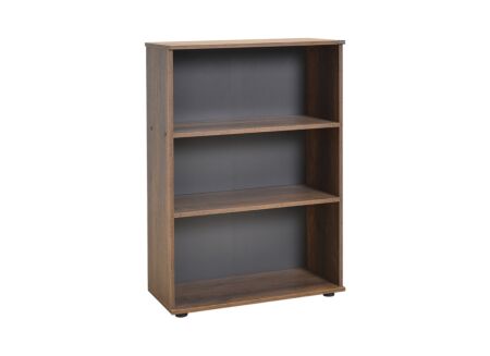 Boekenrek Meradi 72x34x109cm - melamine - oslo walnut